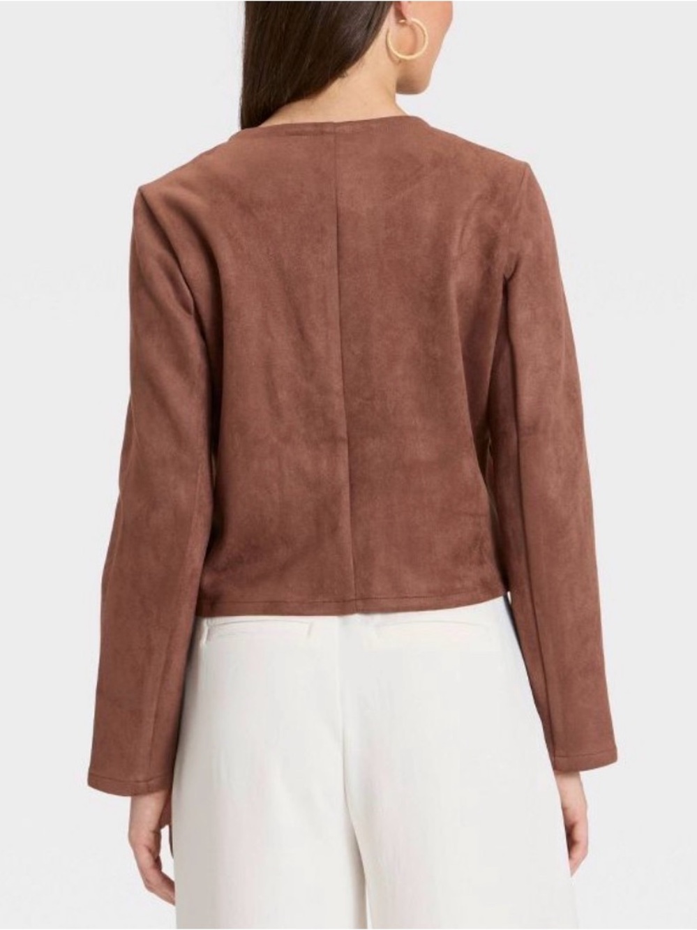 Women's Faux Suede Lady Jacket - A New Day - Picture 2 of 2